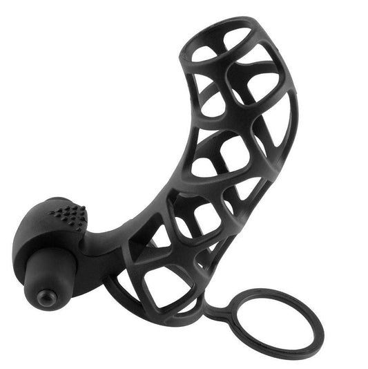 FANTASY X- TENSIONS - FUNDA PARA EL PENE DE SILICONA CON VIBRADOR - Optelum