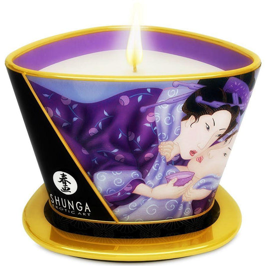SHUNGA - MINI CARESS BY CANDELIGHT VELA MASAJE FRUTAS EXÓTICAS 170 ML - Optelum