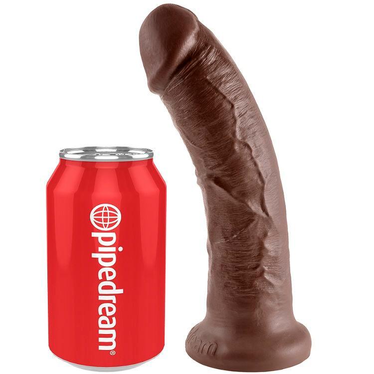 KING COCK - 8 PENE MARRON 20.3 CM - Optelum
