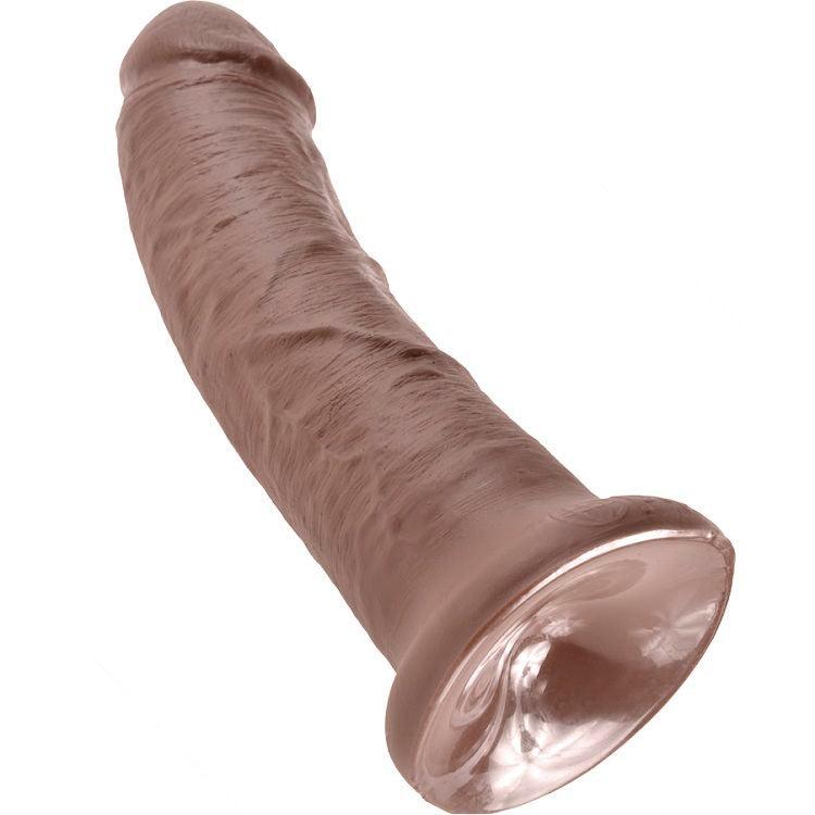 KING COCK - 8 PENE MARRON 20.3 CM - Optelum