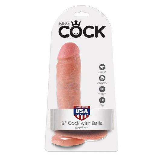 KING COCK - 8 PENE REALISTICO NATURAL 20.3 CM - Optelum