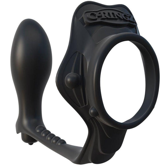 FANTASY C-RINGZ - ROCK HARD ANILLO POTENCIADOR CON PLUG ANAL - Optelum