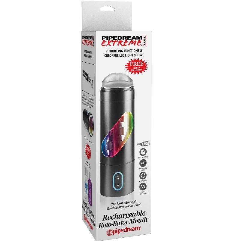 EXTREME TOYZ - ROTO BATOR USB MASTURBADOR MASCULINO BOCA - Optelum