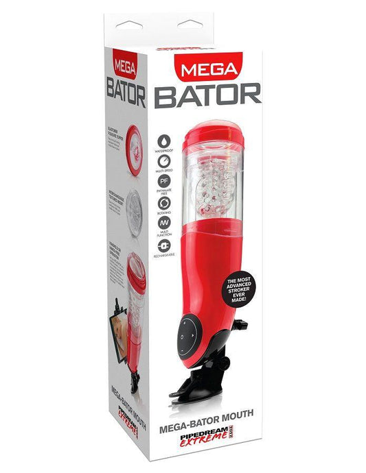 EXTREME TOYZ - PDX MEGA BATOR USB MASTURBADOR MASCULINO BOCA ROJO - Optelum