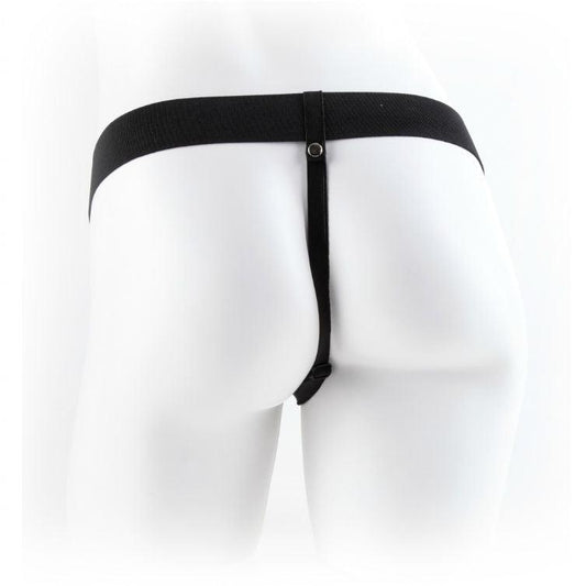 FETISH FANTASY SERIES - 9 HOLLOW STRAP-ON WITH BALLS 22.9CM NATURAL - Optelum