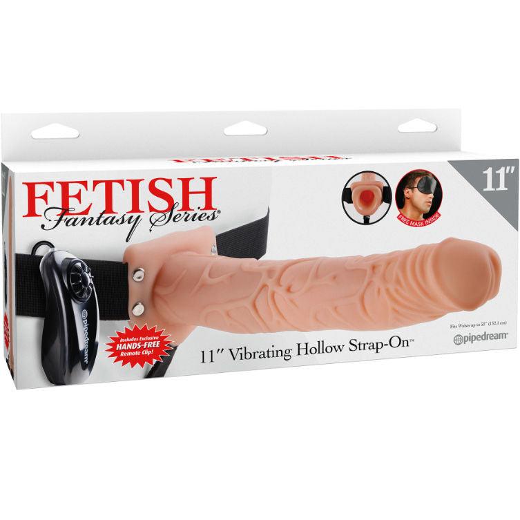 FETISH FANTASY SERIES - 11 ARNES VIBRADOR CON TESTICULOS HUECO MAN 27.9 CM NATURAL - Optelum