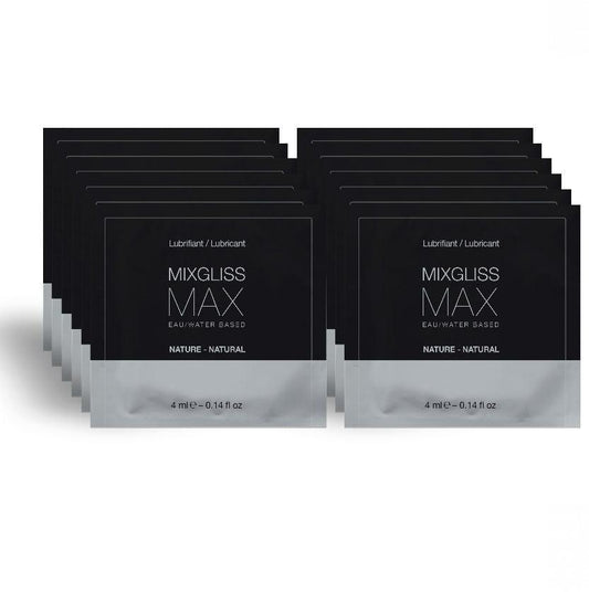 MIXGLISS - MAX LUBRICANTE DILATADOR ANAL PACK 12 MONODOSIS 4ML - Optelum