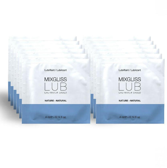 MIXGLISS - LUBRICANTE BASE DE AGUA NATURAL 12 MONODOSIS 4 ML - Optelum