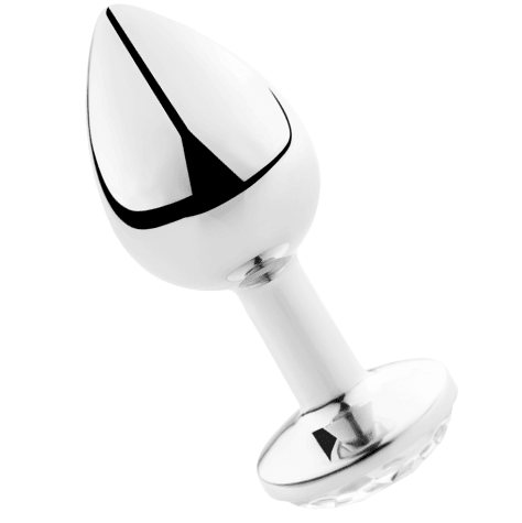 SECRETPLAY - PLUG ANAL ALUMINIO TRANSPARENTE 7 CM - Optelum