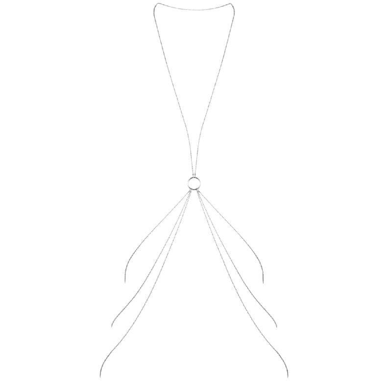 BIJOUX - MAGNIFIQUE CADENAS METLICAS PARA EL CUERPO 8 SILVER - Optelum
