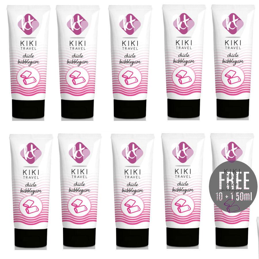 KIKÍ TRAVEL - LUBRICANTE SABOR A CHICLE 50ML 10 + 1 GRATIS - Optelum