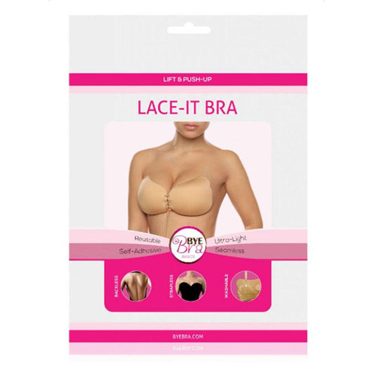 BYE-BRA - LACE-IT REALZADOR PUSH-UP NEGRO COPA C - Optelum