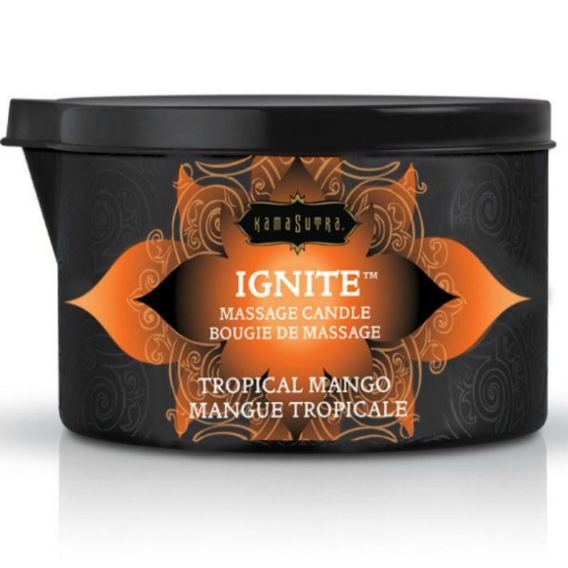 KAMASUTRA - VELA DE MASAJE MANGO TROPICAL 170 GR - Optelum