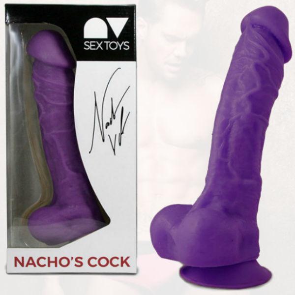 NACHO VIDAL - REPLICA PENE NACHO VIDAL 24CM LILA - Optelum