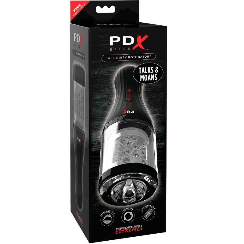 PDX ELITE - MASTURBADOR CON SONIDO TALK DIRTY ROTOBATOR - Optelum