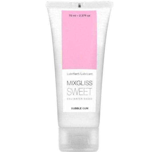 MIXGLISS - LUBRICANTE BASE AGUA SABOR A CHICLE 70 ML - Optelum