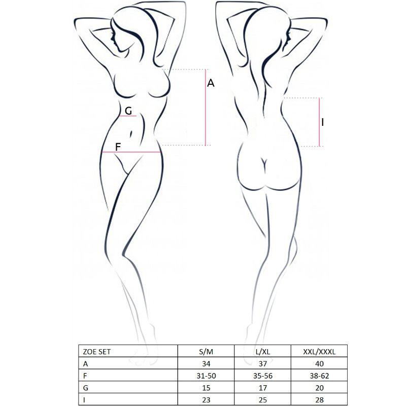 PASSION - WOMAN ZOE SET TALLA S/M - Optelum