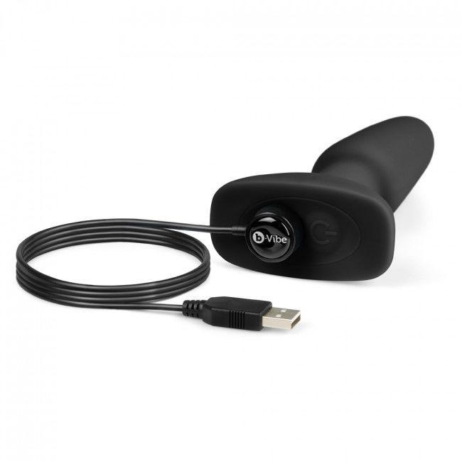 B-VIBE - RIMMING CONTROL REMOTO ANAL PLUG 2 NEGRO - Optelum