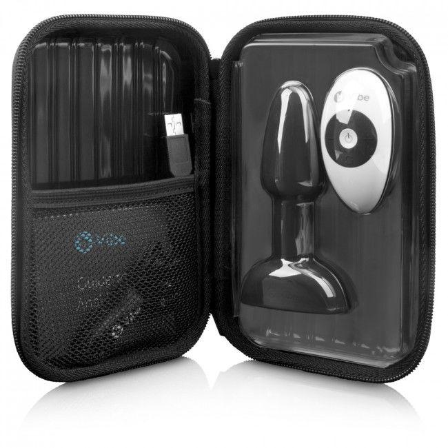 B-VIBE - RIMMING CONTROL REMOTO ANAL PLUG PETITE NEGRO - Optelum