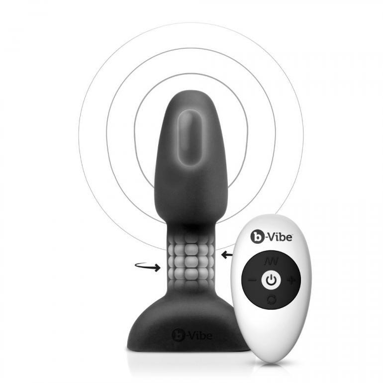 B-VIBE - RIMMING CONTROL REMOTO ANAL PLUG PETITE NEGRO - Optelum