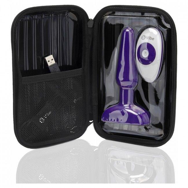 B-VIBE - TRIO CONTROL REMOTO PLUG ANAL LILA - Optelum
