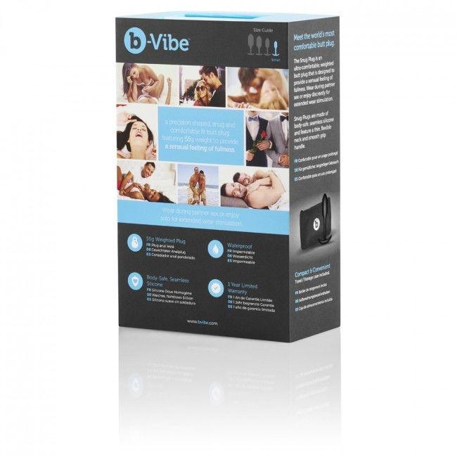 B-VIBE - SNUG PLUG 1 NEGRO - Optelum
