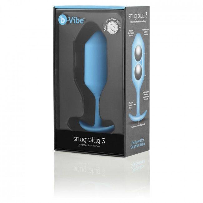 B-VIBE - SNUG PLUG ANAL 3 AZUL CIELO - Optelum