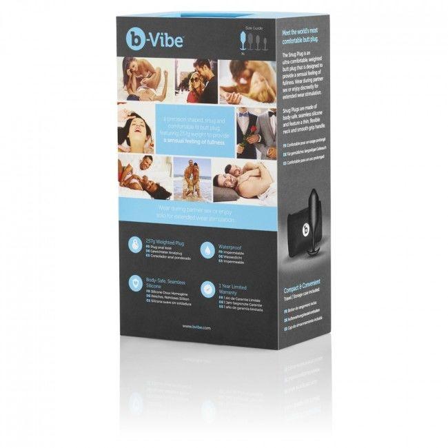 B-VIBE - SNUG PLUG ANAL 4 NEGRO - Optelum