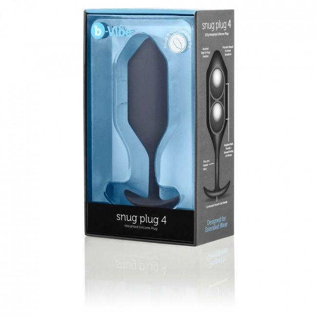 B-VIBE - SNUG PLUG ANAL 4 NEGRO - Optelum