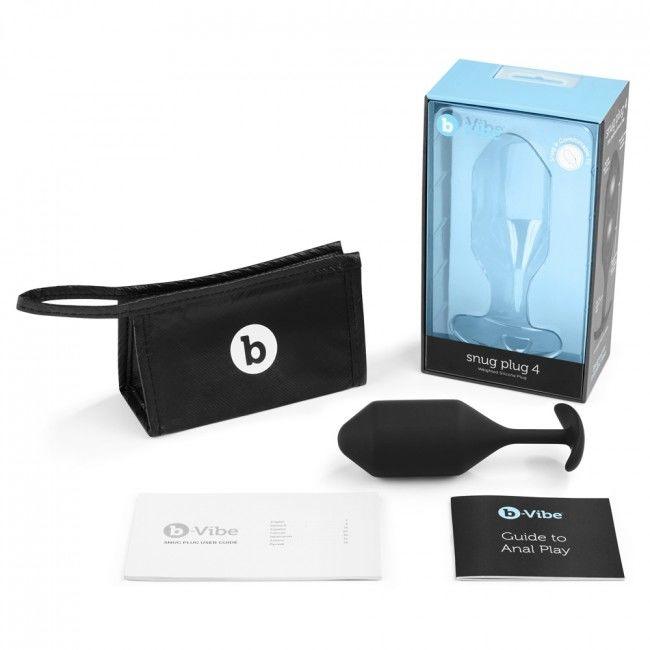 B-VIBE - SNUG PLUG ANAL 4 NEGRO - Optelum