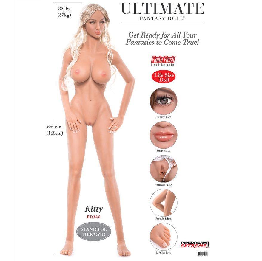 EXTREME TOYZ - PIPEDREAM EXTREME ULTIMATE FANTASY DOLLS KITTY 168 CM - Optelum