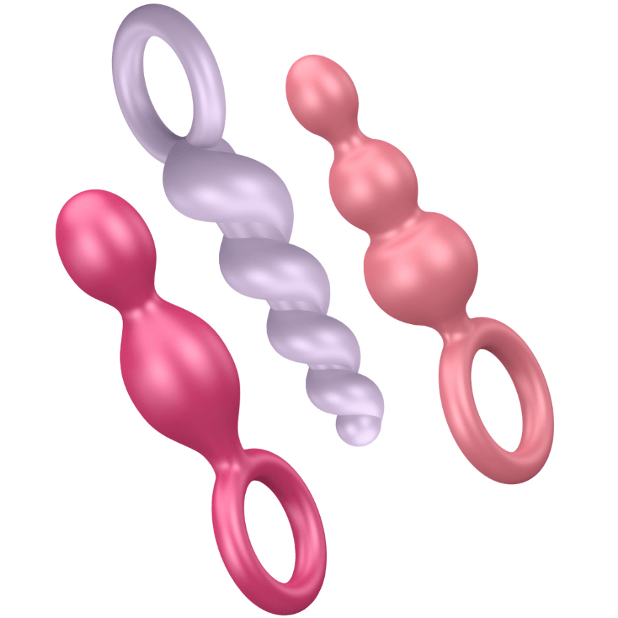 SATISFYER - ANAL PLUGS SET 3 PCS TRICOLOR - Optelum