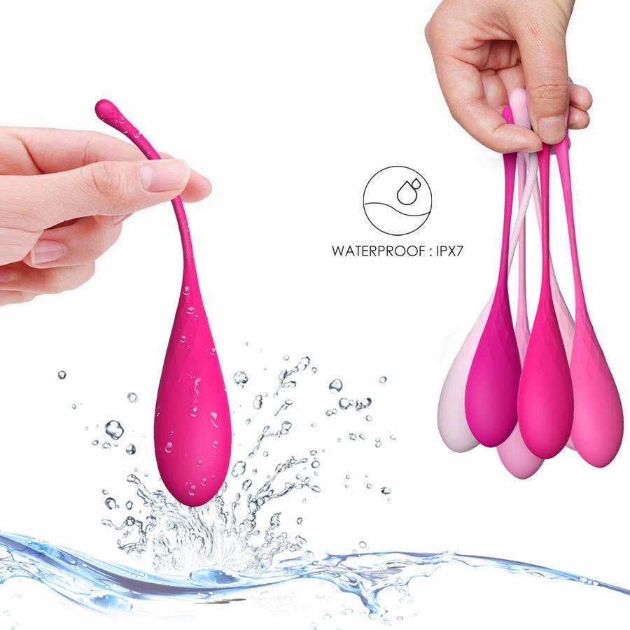 LESLIE - KEGEL FIT ENTREGADOR SUELO PELVICO 6 PESOS - Optelum