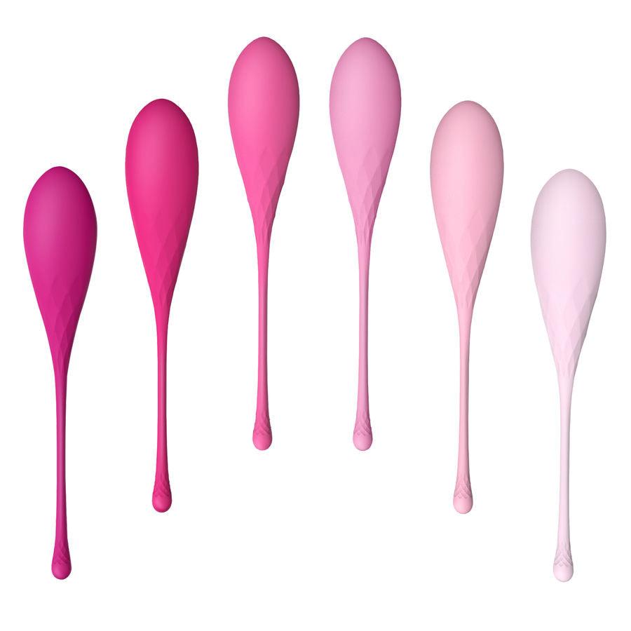 LESLIE - KEGEL FIT ENTREGADOR SUELO PELVICO 6 PESOS - Optelum