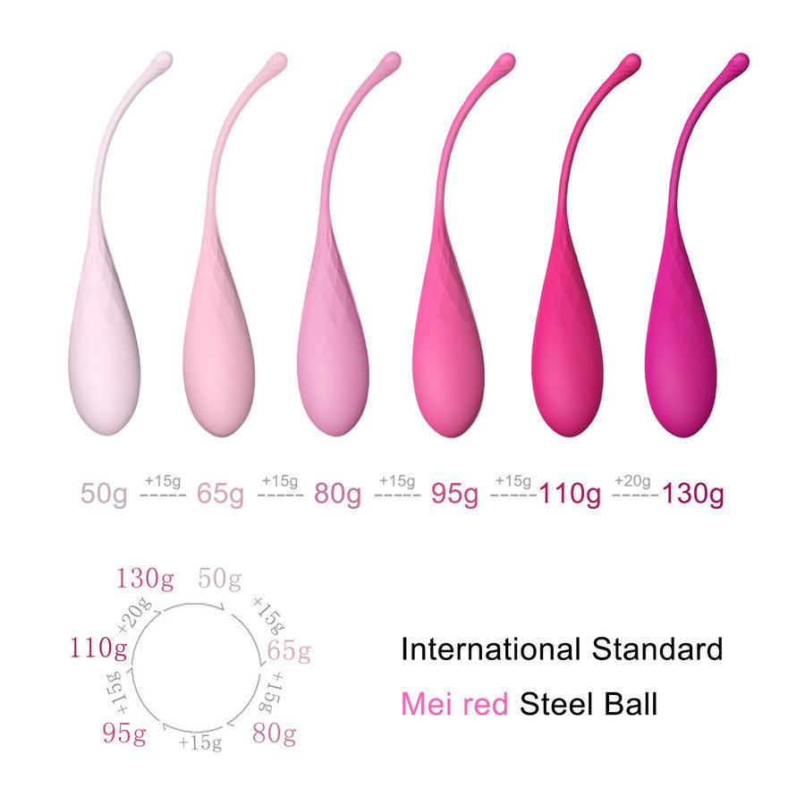 LESLIE - KEGEL FIT ENTREGADOR SUELO PELVICO 6 PESOS - Optelum