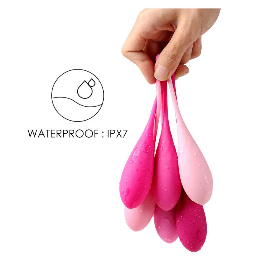 LESLIE - KEGEL FIT ENTREGADOR SUELO PELVICO 6 PESOS - Optelum