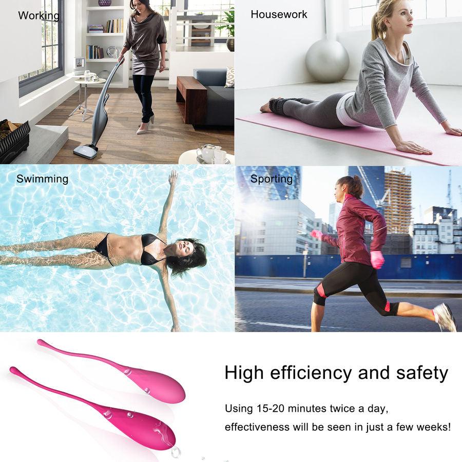 LESLIE - KEGEL FIT ENTREGADOR SUELO PELVICO 6 PESOS - Optelum