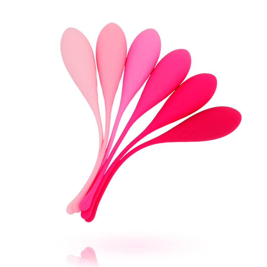 LESLIE - KEGEL FIT ENTREGADOR SUELO PELVICO 6 PESOS - Optelum