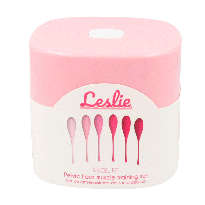 LESLIE - KEGEL FIT ENTREGADOR SUELO PELVICO 6 PESOS - Optelum