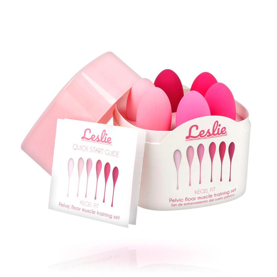 LESLIE - KEGEL FIT ENTREGADOR SUELO PELVICO 6 PESOS - Optelum