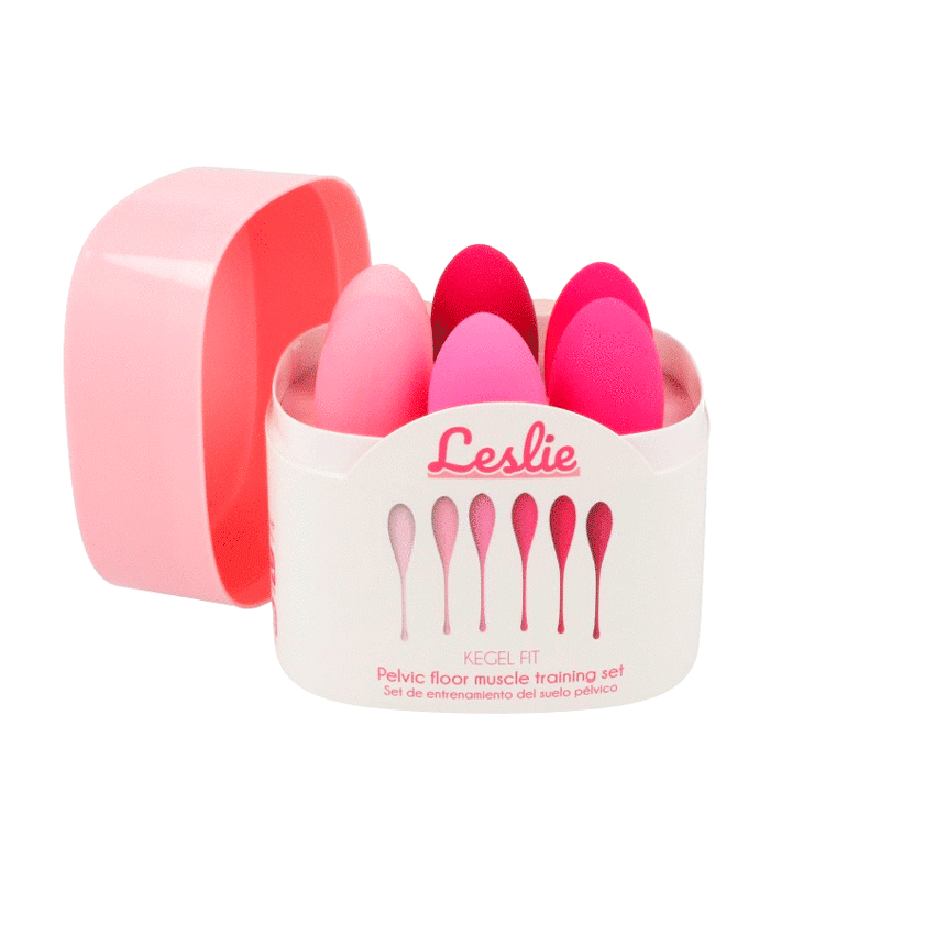 LESLIE - KEGEL FIT ENTREGADOR SUELO PELVICO 6 PESOS - Optelum