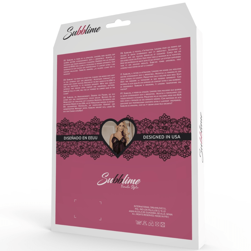 SUBBLIME - CORSET TIRAS S/M - Optelum