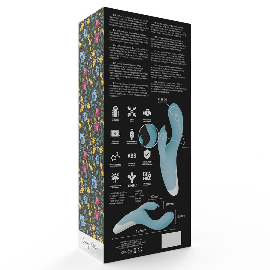 MIA - DRESDE VIBRADOR AZUL TURQUESA - Optelum