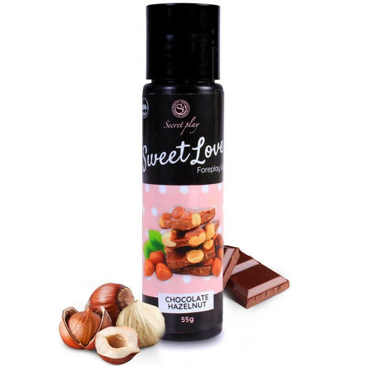 SECRETPLAY - GEL SWEET LOVE CHOCOLATE CON AVELLANAS 60 ML - Optelum