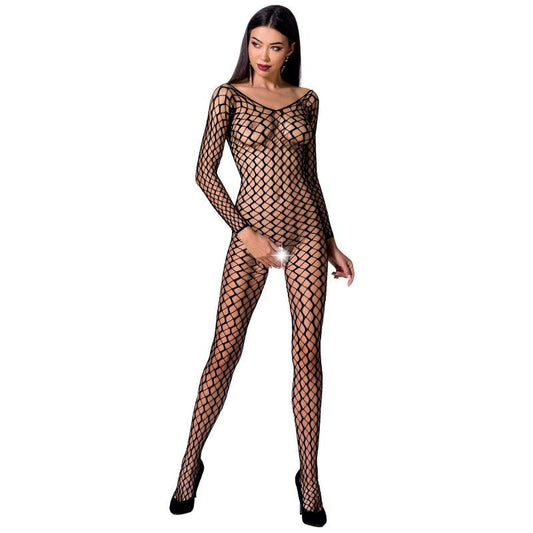 PASSION - WOMAN BS068 BODYSTOCKING NEGRO TALLA UNICA - Optelum