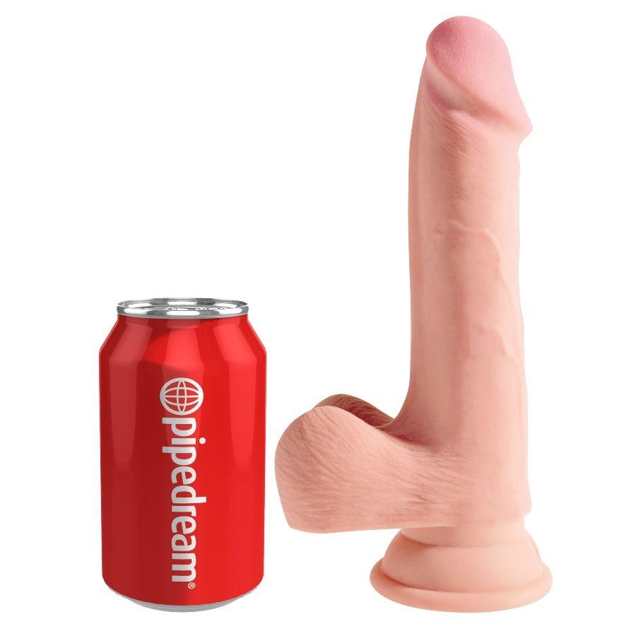 KING COCK - DILDO TRIPLE DENSIDAD 19 CM - Optelum