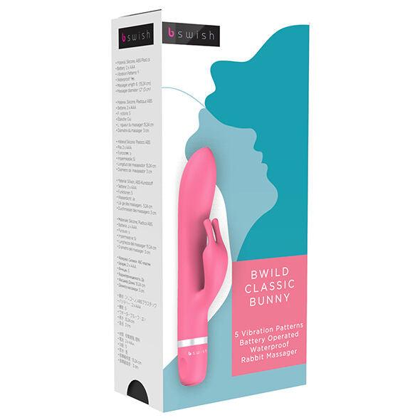 B SWISH - MASAJEADOR BWILD CLASSIC CON RABBIT - MAGENTA - Optelum