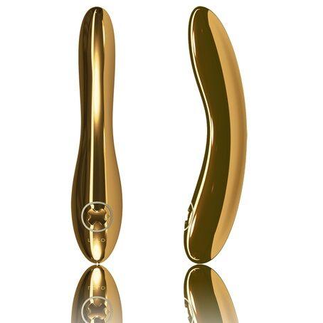 Vibrador LELO INEZ en oro de 24 quilates, elegante y sofisticado diseño 