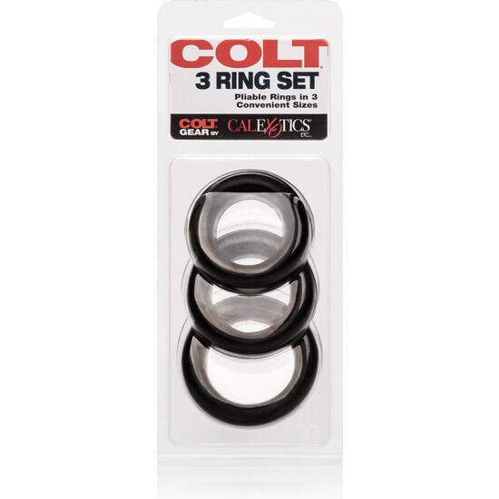 CALEXOTICS - COLT SET 3 ANILLOS PENE Y TESTICULOS - Optelum