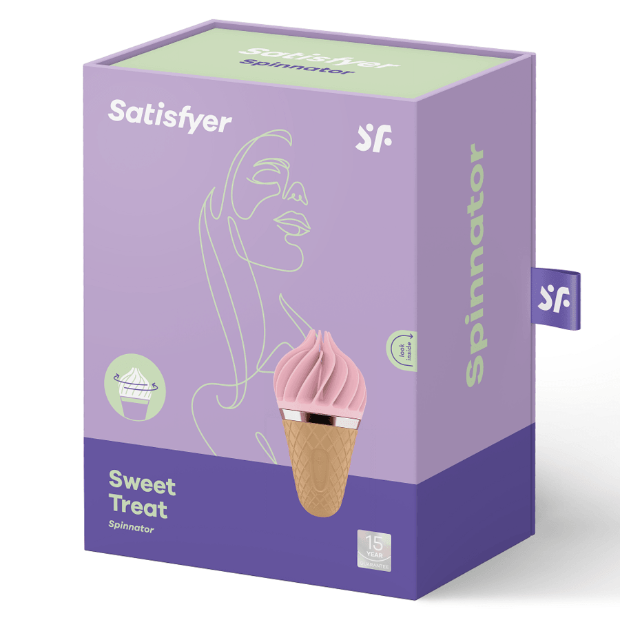 SATISFYER - SWEET TREAT SPINNATOR MARRON & ROSA - Optelum